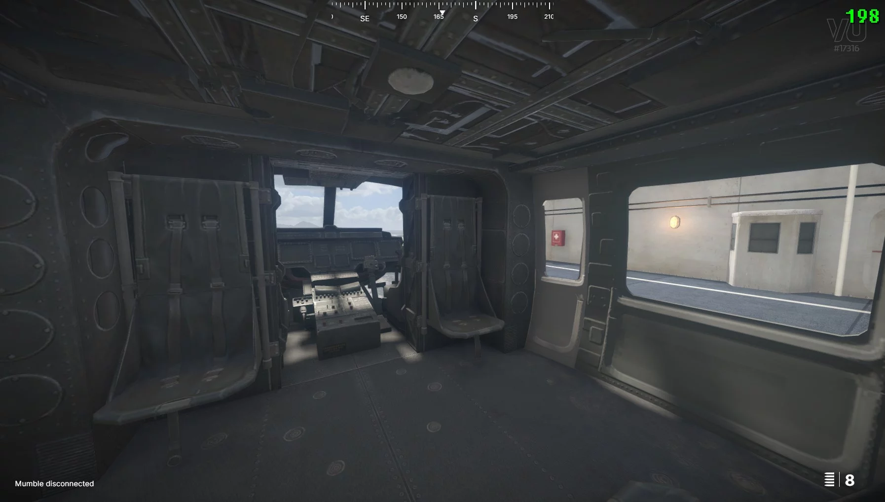 Experimented with closing doors by removing miniguns and moving door components